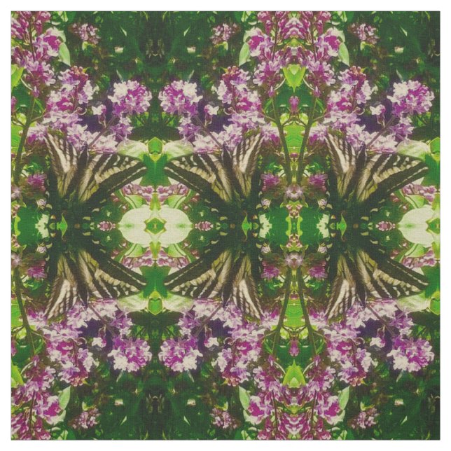 Tissu de papillon jaune Lilac (Échantillon)