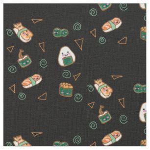 Tissu de partie de sushi de Kawaii