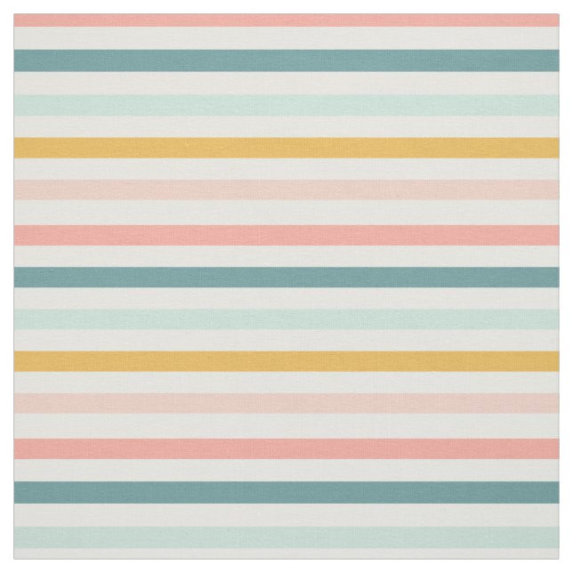 Tissu de pastels arc-en-ciel de Boho striped (Échantillon)