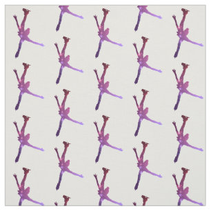 Tissu de patinage artistique - arabesque de rose