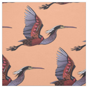 Tissu de pêche d'agami héron