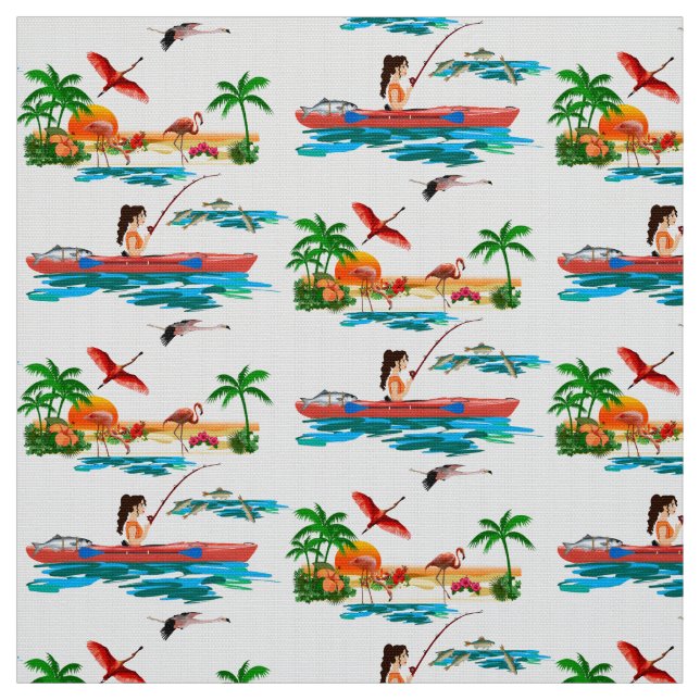 Tissu de pêche de kayak (Échantillon)