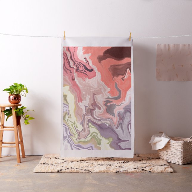 Tissu de peinture acrylique liquide Abstrait - col (In Situ)