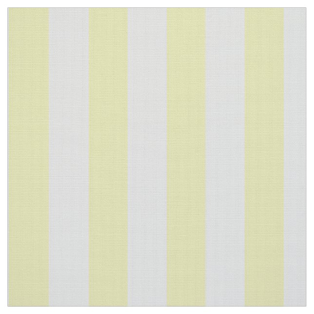 Tissu de peuplier imprimé, rayures jaune et blanch (Échantillon)