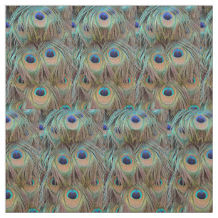 Tissu de plumes de queue de paon