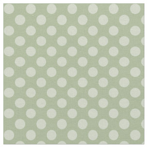Tissu de point de polka de vert sauge