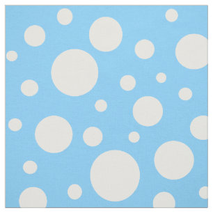 Tissu de points bleus