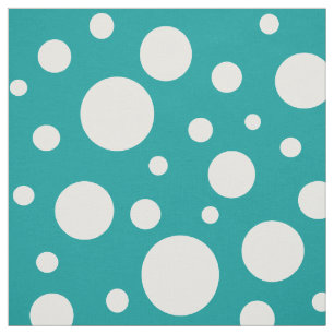 Tissu de points turquoises