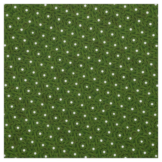 Tissu de polkadot en diamant vert laiton (Échantillon)