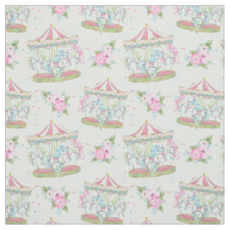 Tissu de poney de carrousel de cirque de bébé