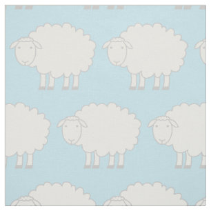 Tissu de poster de animal de ferme de moutons de