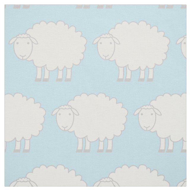 Tissu de poster de animal de ferme de moutons de (Échantillon)