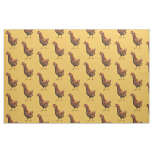 Tissu de poulet de poule de rouge d'île de Rhode
