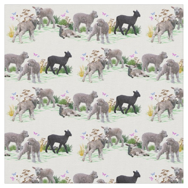 Tissu de prés d'agneau (choisir la couleur) (Fermer)