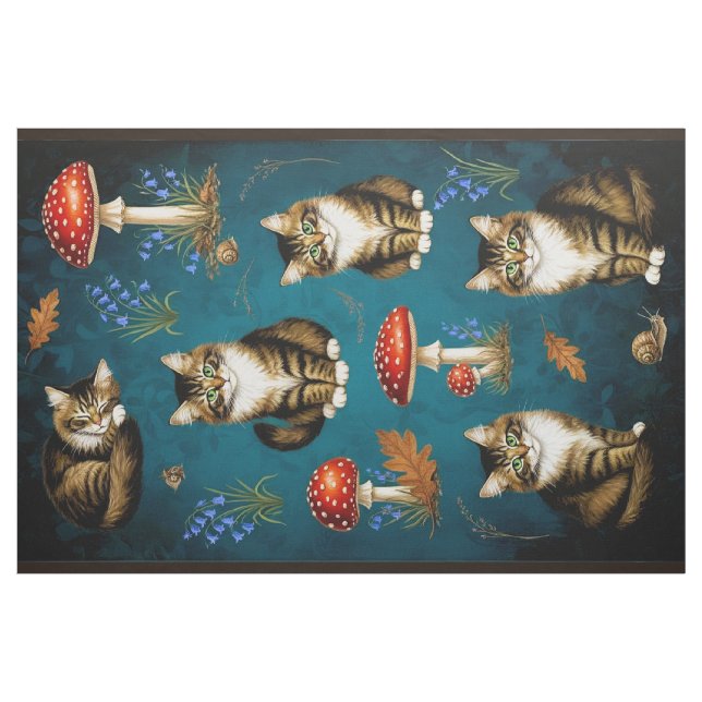 Tissu de Quilting Artistique Chats (Fat Quarter)