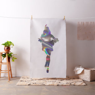 tissu de rabat holographique