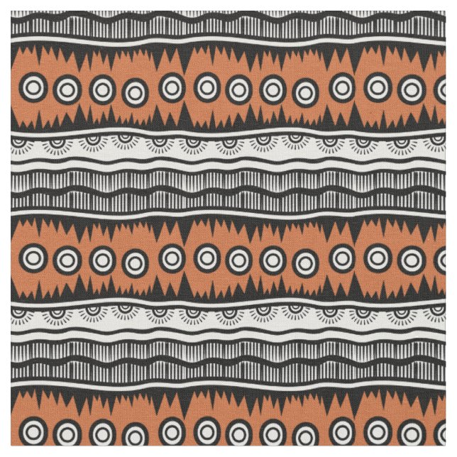 Tissu de rayures Brown géographiques indiennes (Fermer)