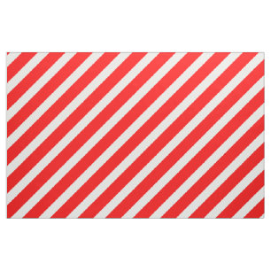 Tissu de rayures de Sucre de canne rouge et blanc