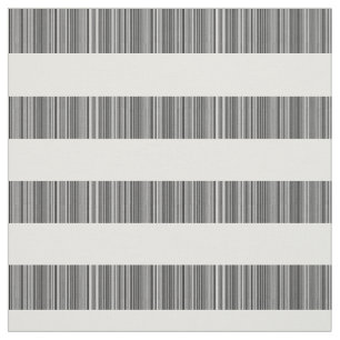 Tissu de rayures modernes en noir blanc