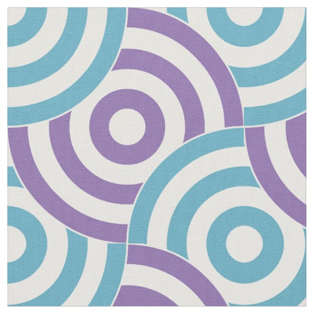 Tissu de recouvrement d'Aqua, pourpre et blanc de (Fermer)