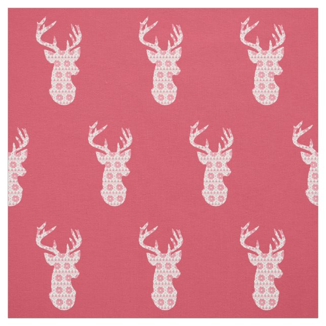 Tissu de rennes de Noël Knit d'hiver (Échantillon)