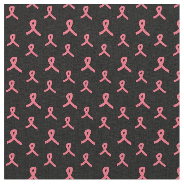 Tissu de ruban rose sur noir (Fermer)