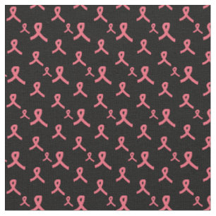 Tissu de ruban rose sur noir