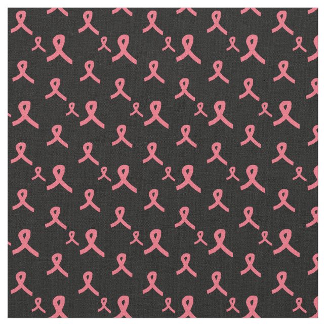 Tissu de ruban rose sur noir (Fermer)