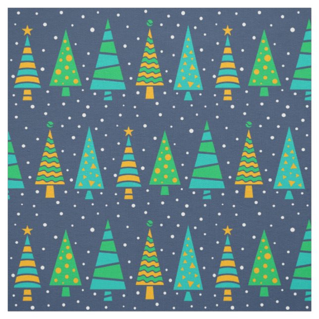 Tissu de sapin neigeux (Échantillon)