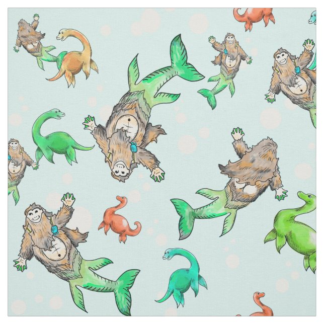 Tissu de sasquatch de sirène de Loch Ness (Échantillon)