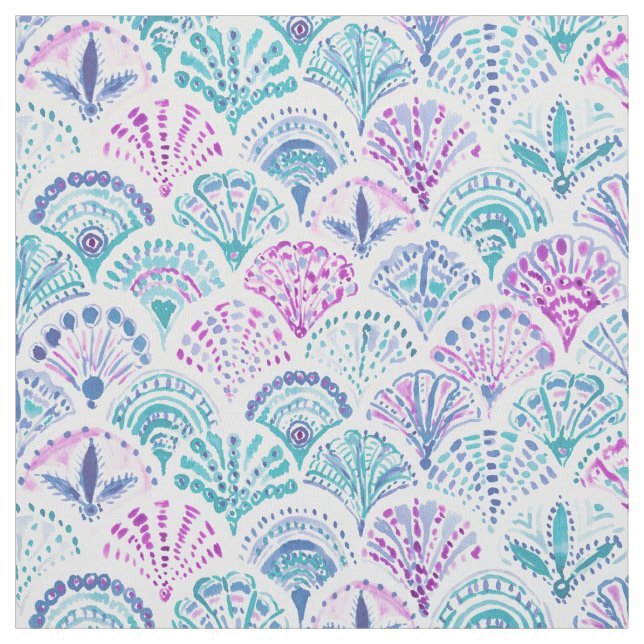 Tissu De SHELL échelles de sirène Boho (Échantillon)
