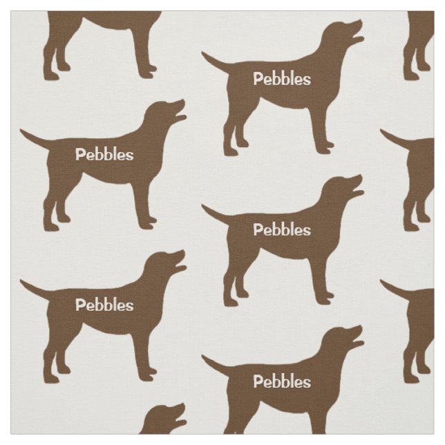 Tissu de silhouette de chien du laboratoire de cho (Échantillon)