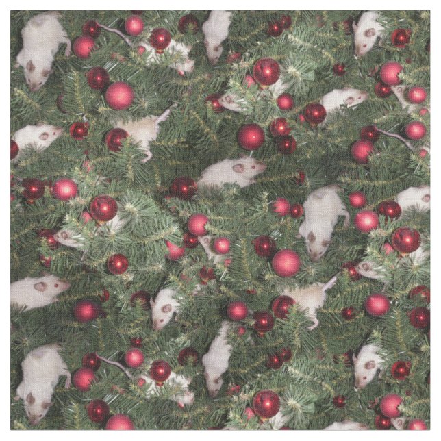 Tissu de souris de Noël (Fermer)