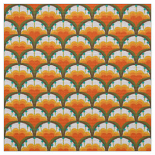 Tissu de style motif des années 60 rétro