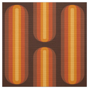 Tissu de style motif des années 60 rétro