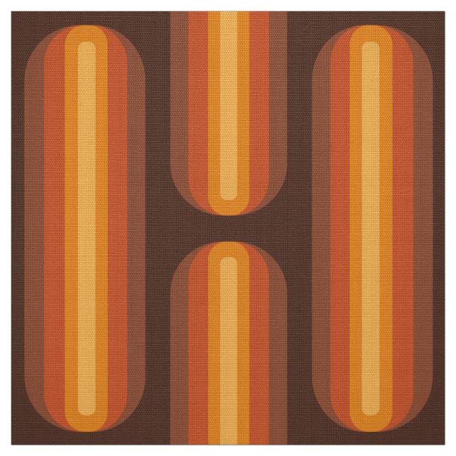 Tissu de style motif des années 60 rétro (Échantillon)