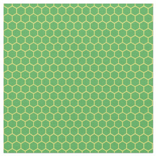Tissu de style nid d'abeille vert et jaune