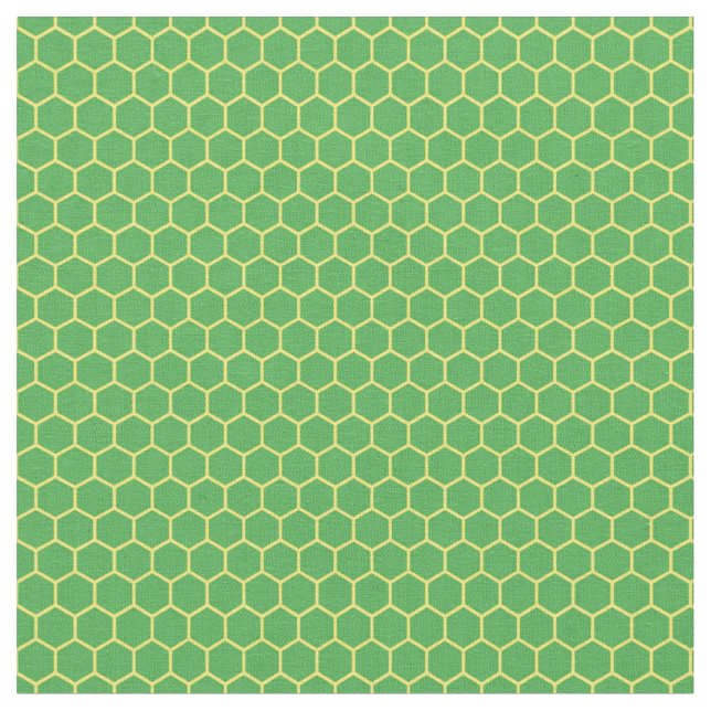 Tissu de style nid d'abeille vert et jaune (Fermer)
