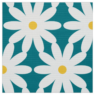 tissu de style vintage rétro marguerite des années