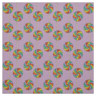 Tissu de sucettes arc-en-ciel