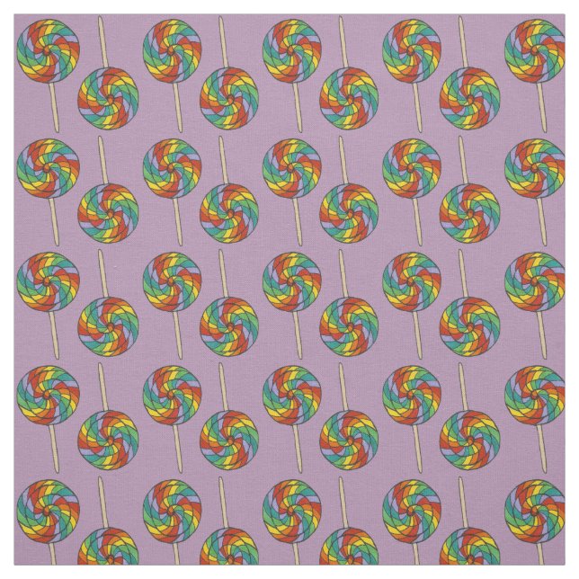 Tissu de sucettes arc-en-ciel (Échantillon)