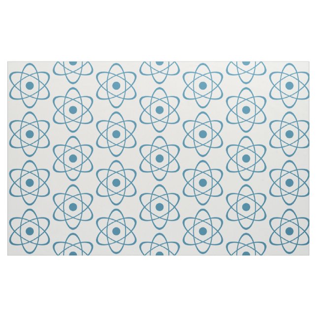 Tissu de symbole d'atome bleu (Fat Quarter)