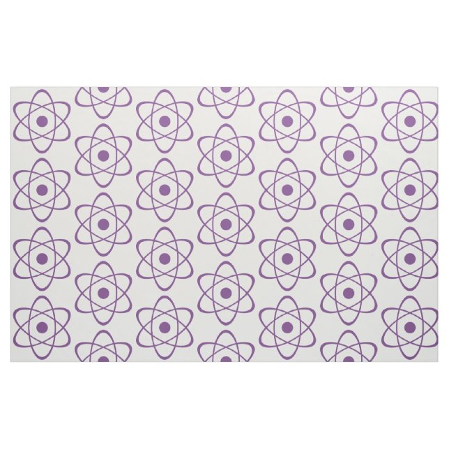 Tissu de symbole d'atome violet (Fat Quarter)