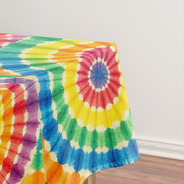 Tissu de table Tie-Dye Psychedélique | Nappe de ta (In Situ)