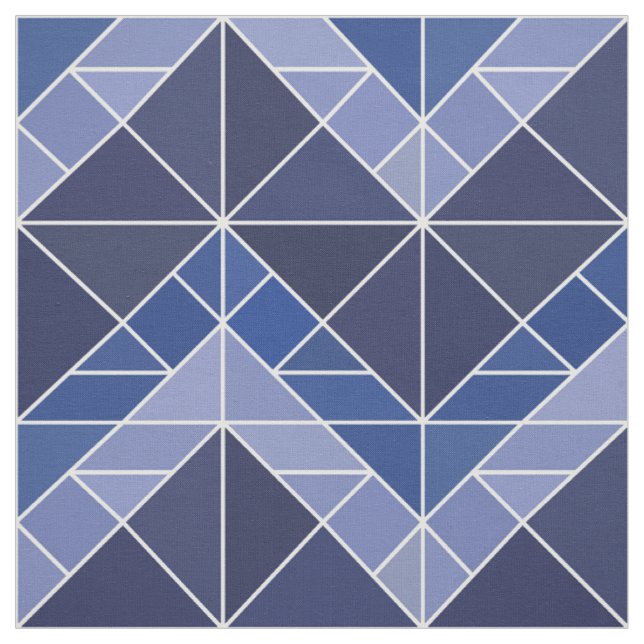 Tissu de Tangram d'indigo (Échantillon)
