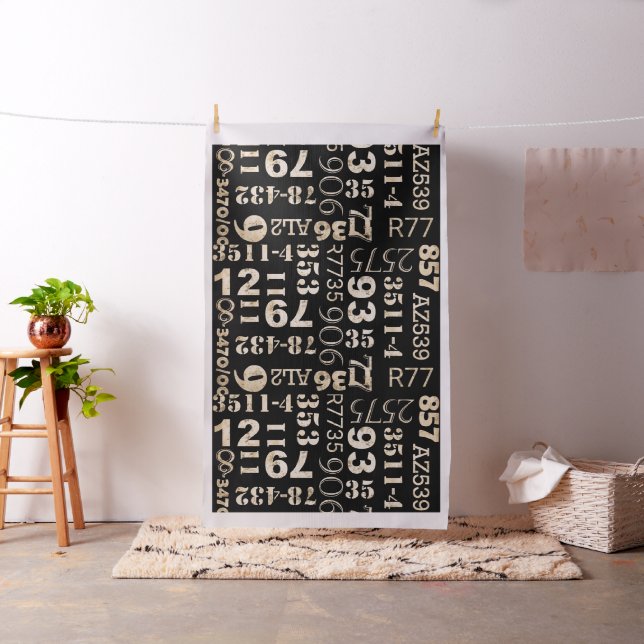 Tissu de tapisserie d'ameublement de typographie (In Situ)