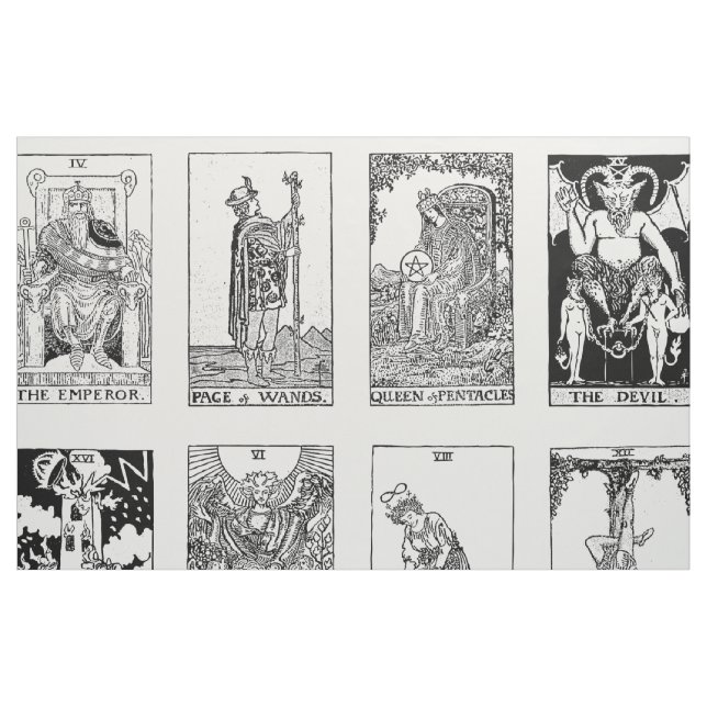 tissu de tarot antique (Fat Quarter)