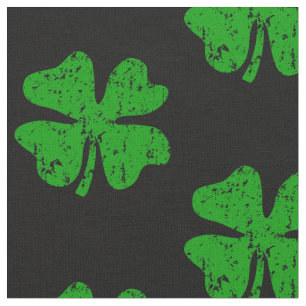 Tissu de textile irlandais chanceux de motif de