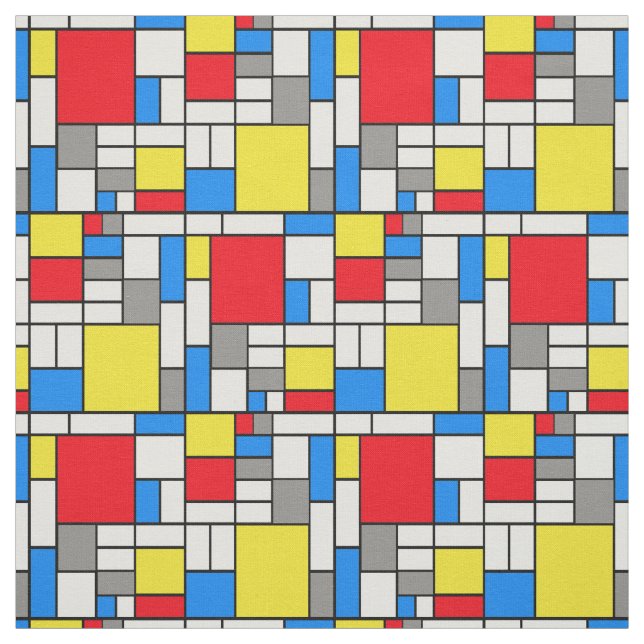 Tissu de thème de Mondrian (Échantillon)