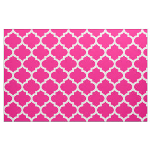Tissu de treillis de Quatrefoil de Marocain de